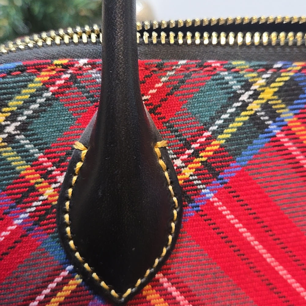 EUC Dooney & Bourke Red Tartan Plaid Dome Satchel - Picture 12 of 16